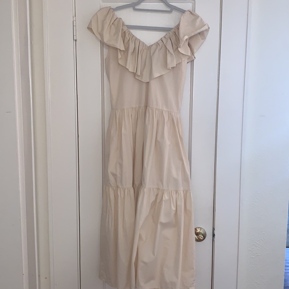English Factory -Ruffle V-Neck Midi Dress XS - Picture 5 of 12